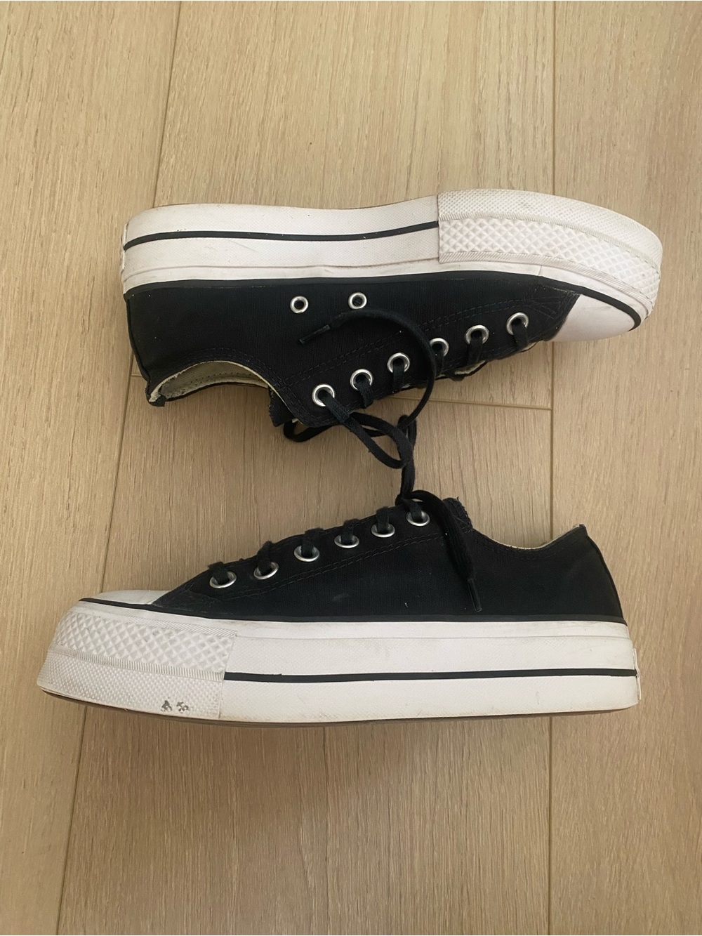 Converse Lift All Star Platform Sneaker Black Women’s 7.5 Runs Big - Picture 5 of 9